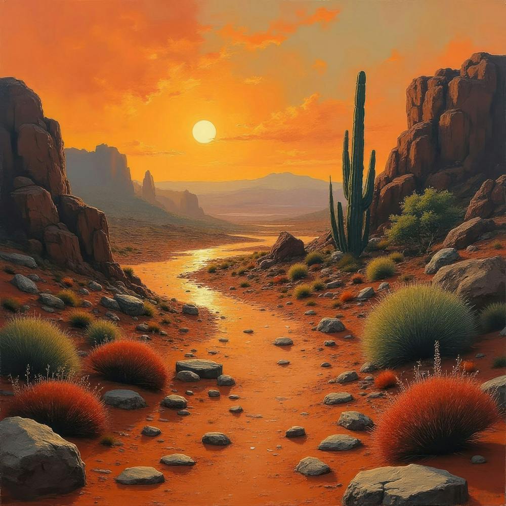 Sunset In The Desert 11