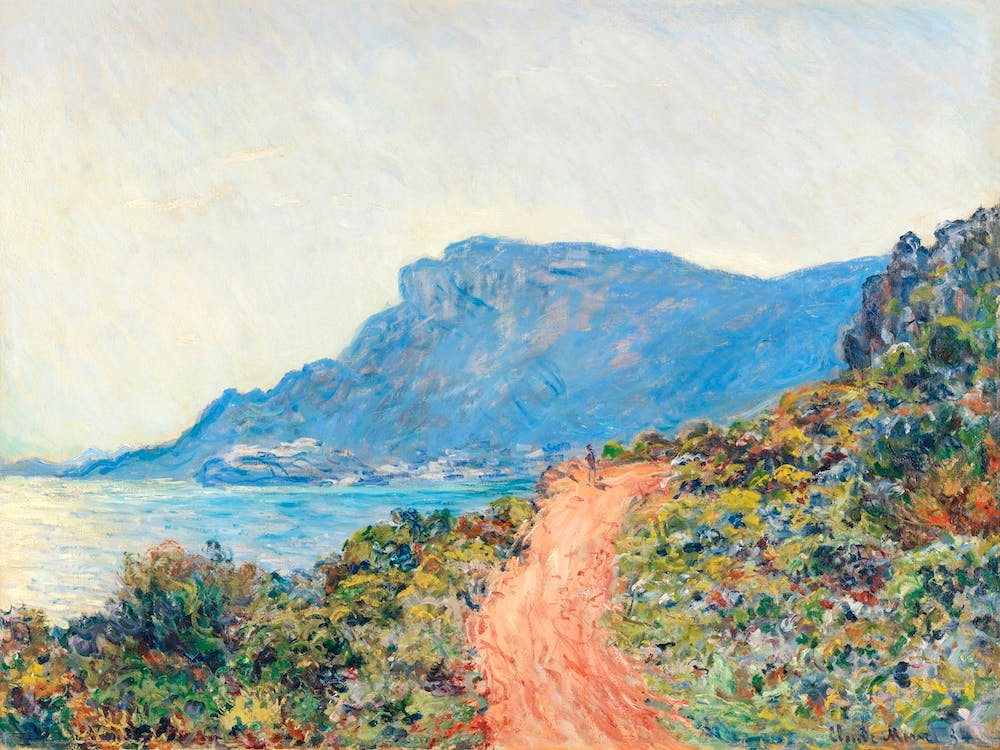 The Corniche Near Monaco (1884), Claude Monet