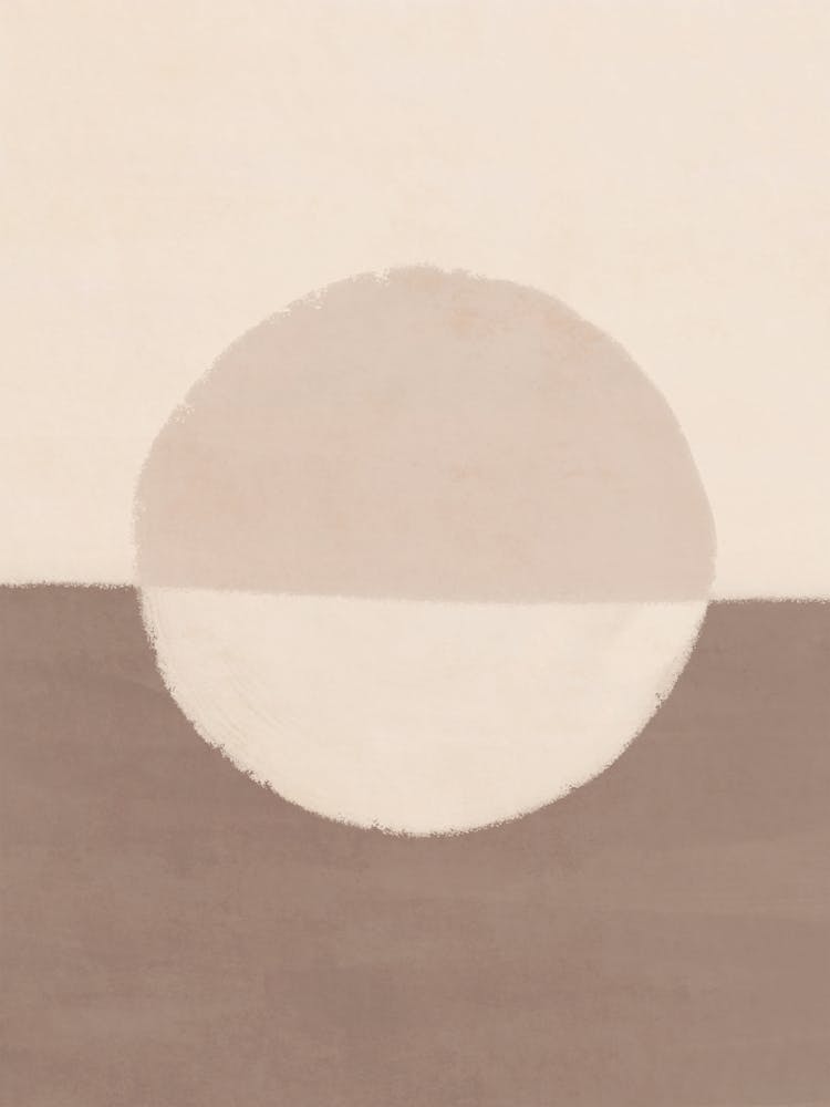 Lever de soleil abstrait