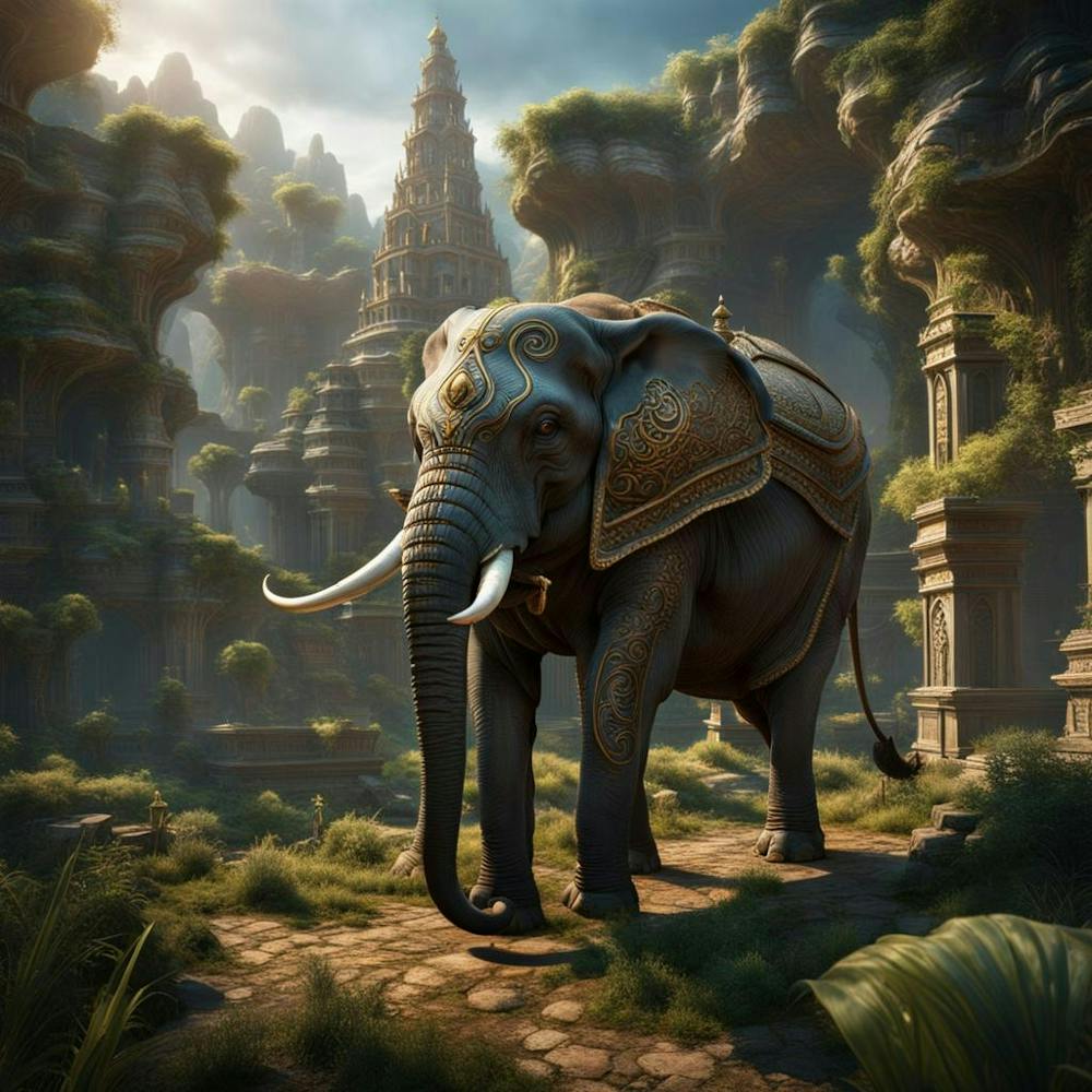 Antiker Elefant