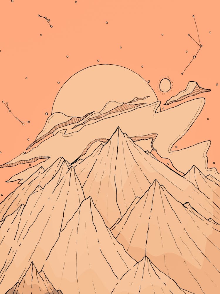 Peach Cloud Peaks