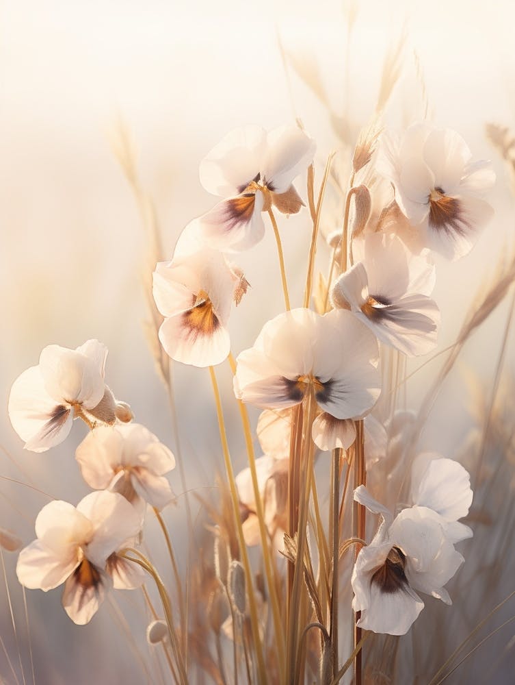 Boho Dried Flowers Wild Pansy 2