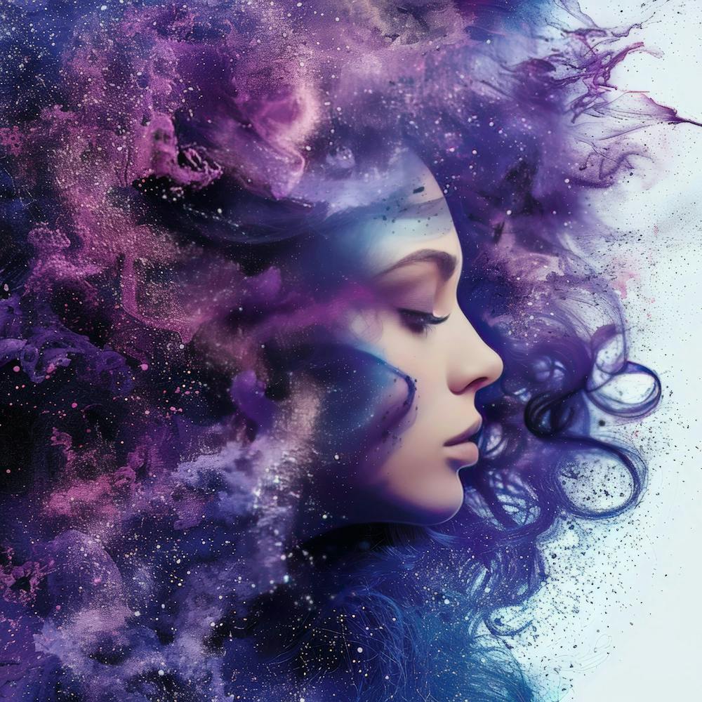 Space Portrait Of A Woman