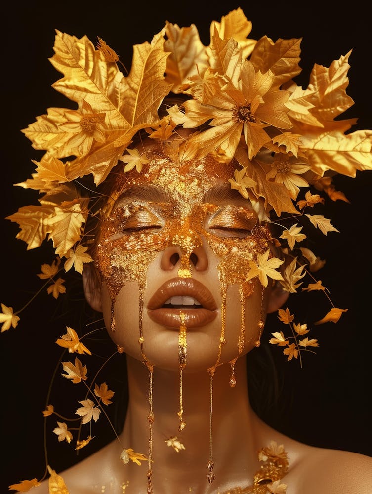 Gold Leaf Makeup