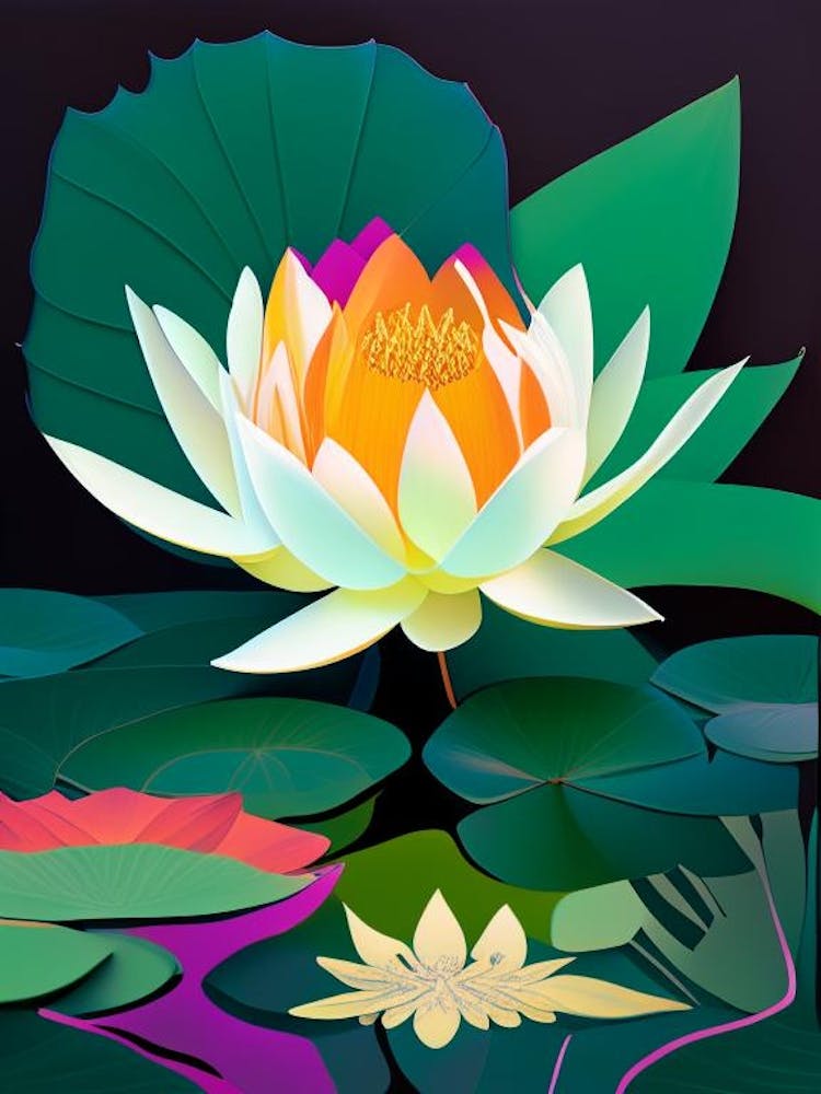 Double Lotus Fauvism Matisse 2