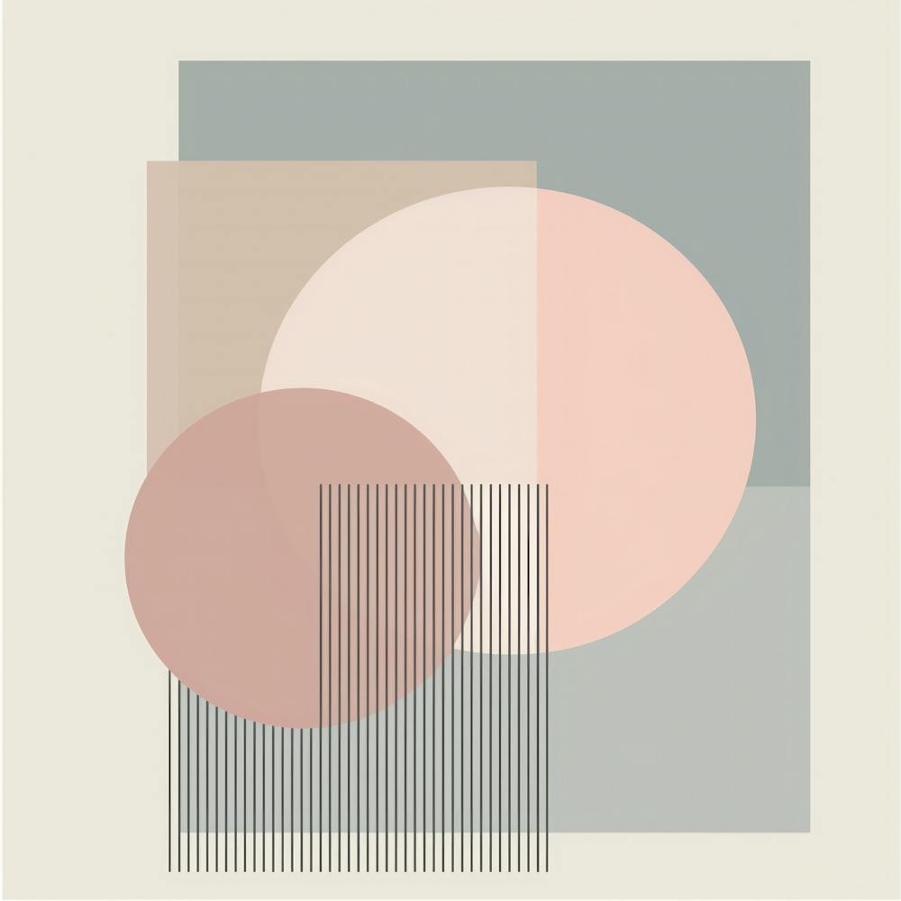 Serene Geometry: A Modern Minimalist Composition