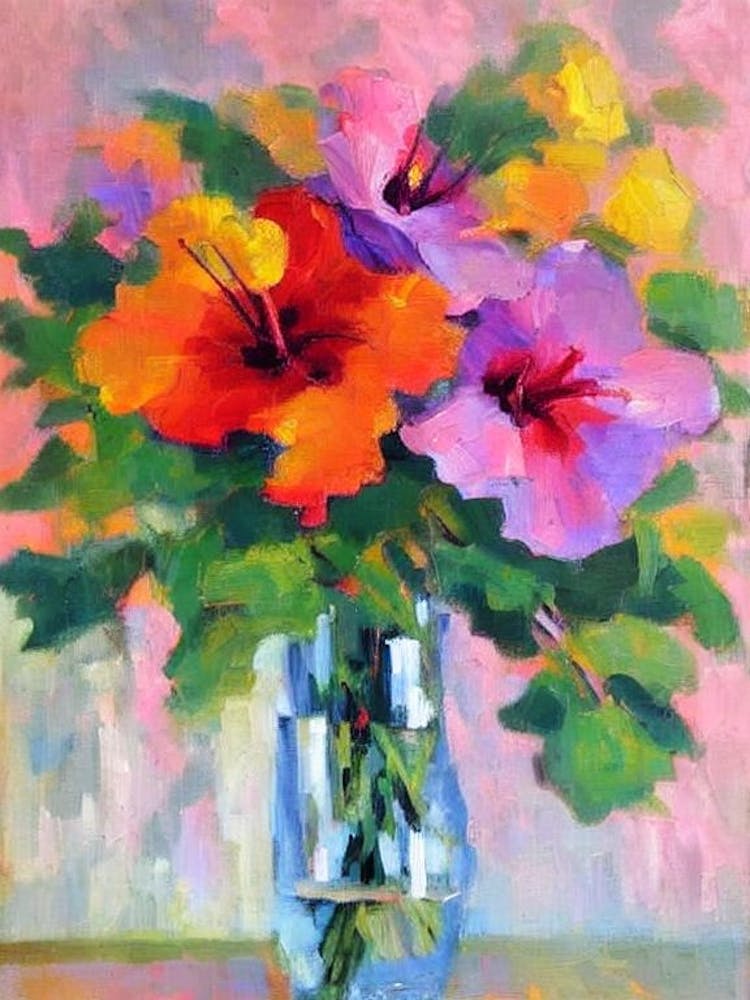 Hibiscus 2  Matisse Style Flower