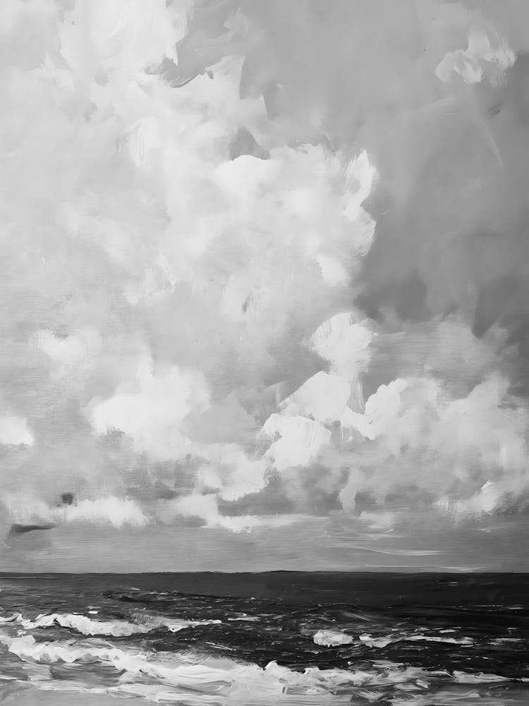 Cloudy Day At The Beach