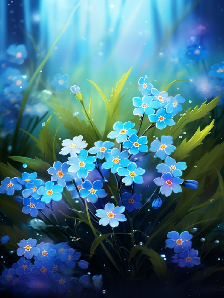 Forget Me Not Wildflower In Wetlands (4)