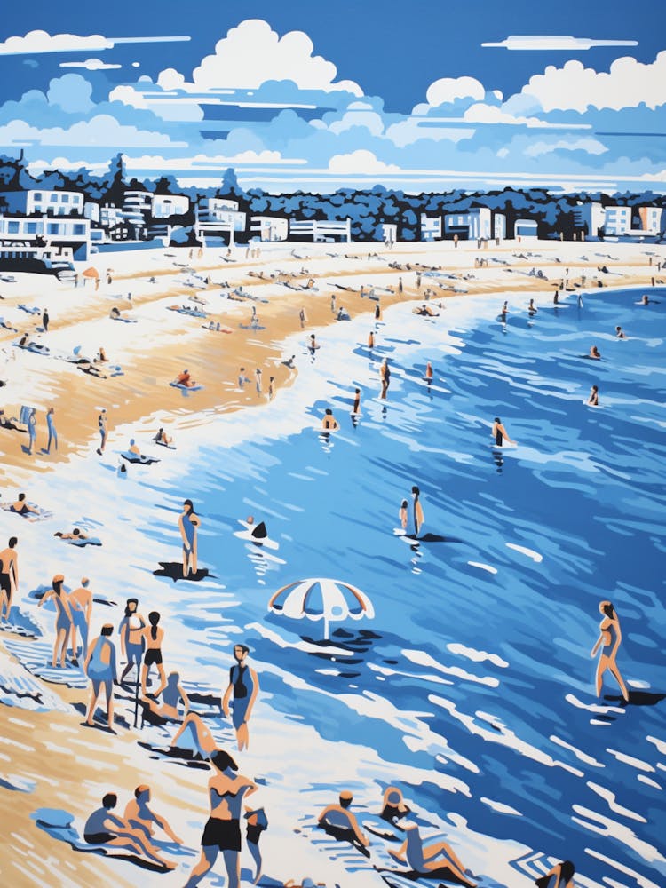 A Picture Of Bournemouth Beach Dorset 1