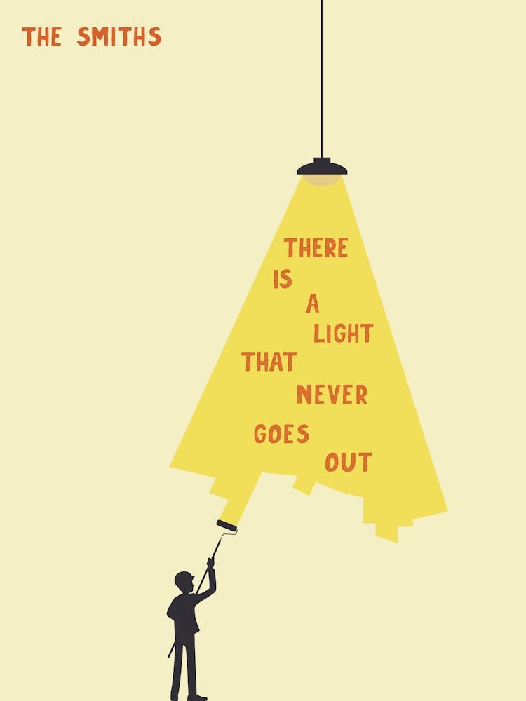 The Smiths Music Poster Song Lyrics Print Alternative Album Cover Cool Wall Art Retro Style Decor Morrissey Surreal Art 1