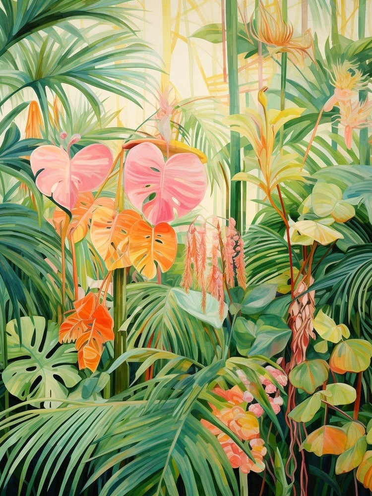 Tropical Plant Painting Areca Palm 2