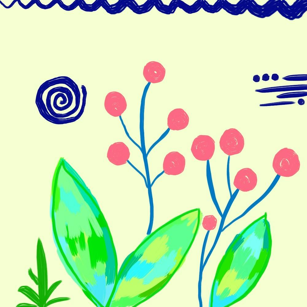 Abstract Botanical Print