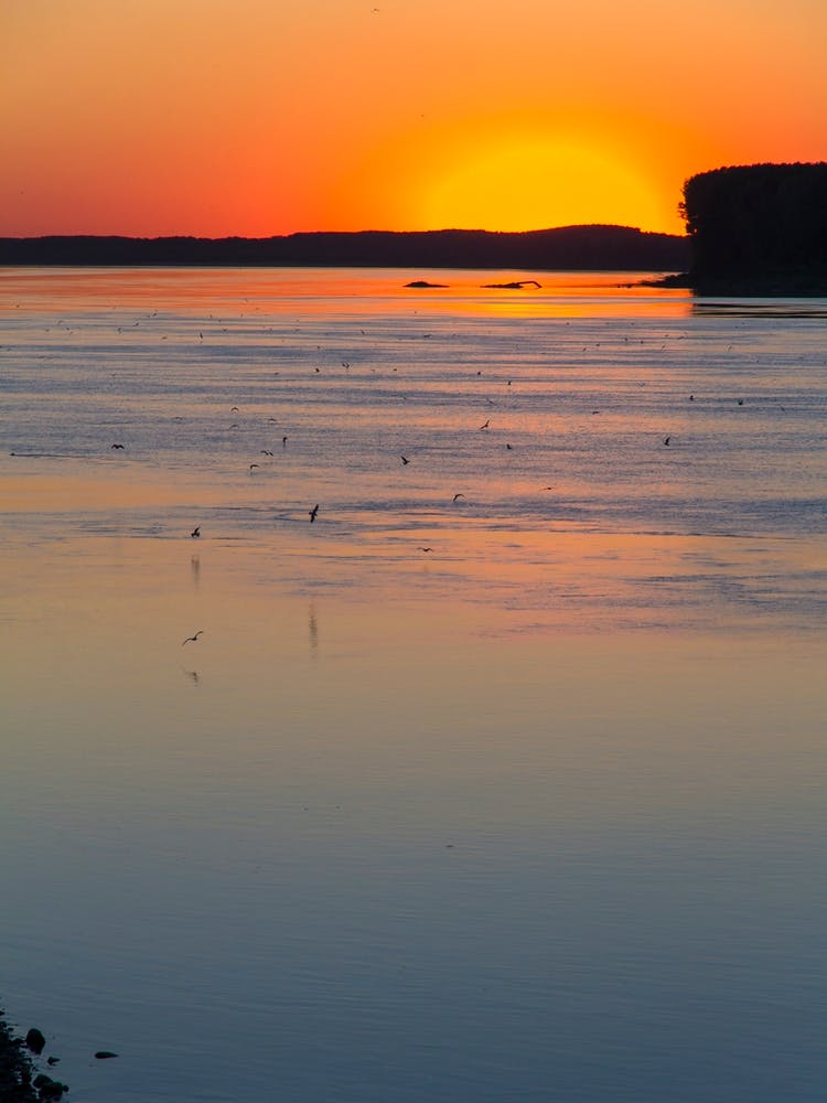 Sunset Over The Danube