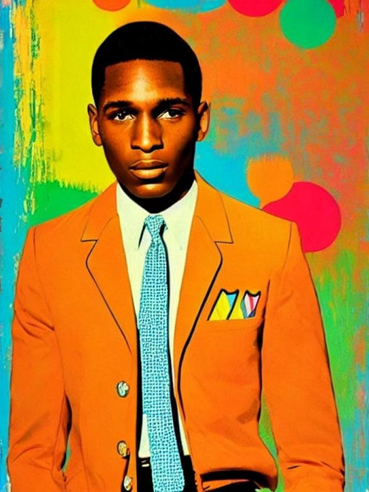 Leon Bridges Colourful Pop Art