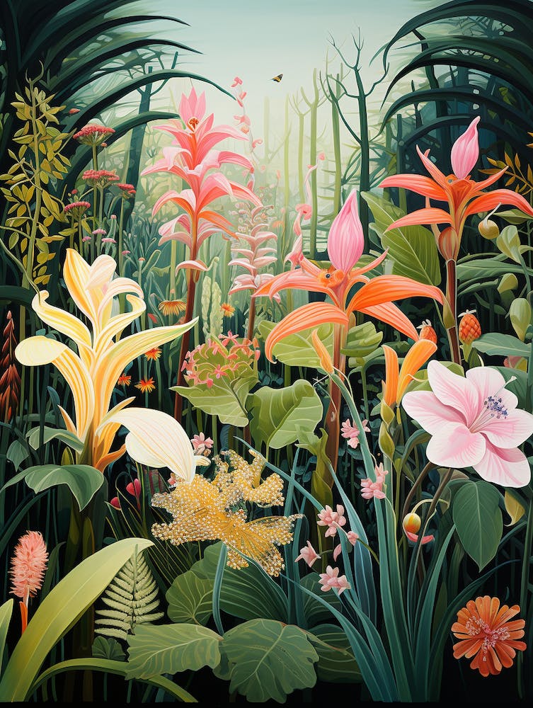 Alexander Marshal Inspired Botanical Garden Print