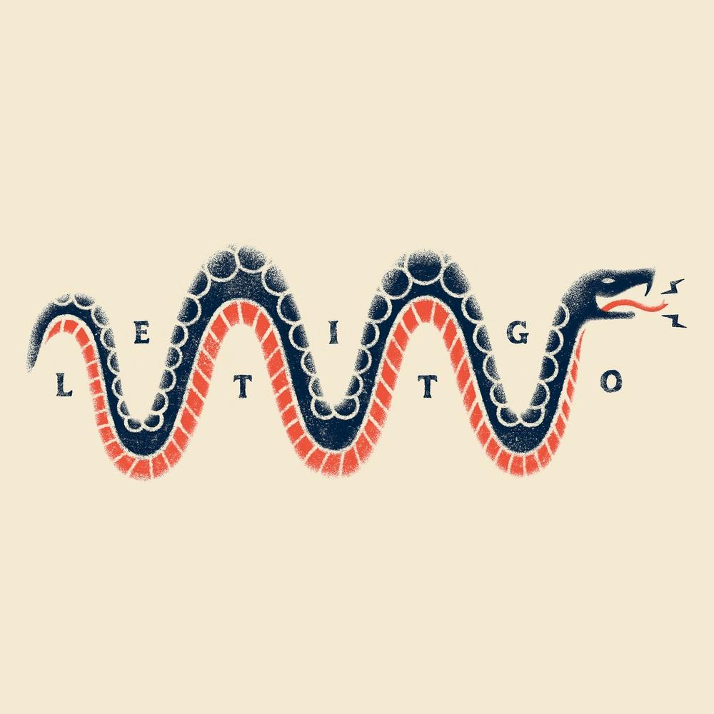 Vintage Snake Quote Lettering