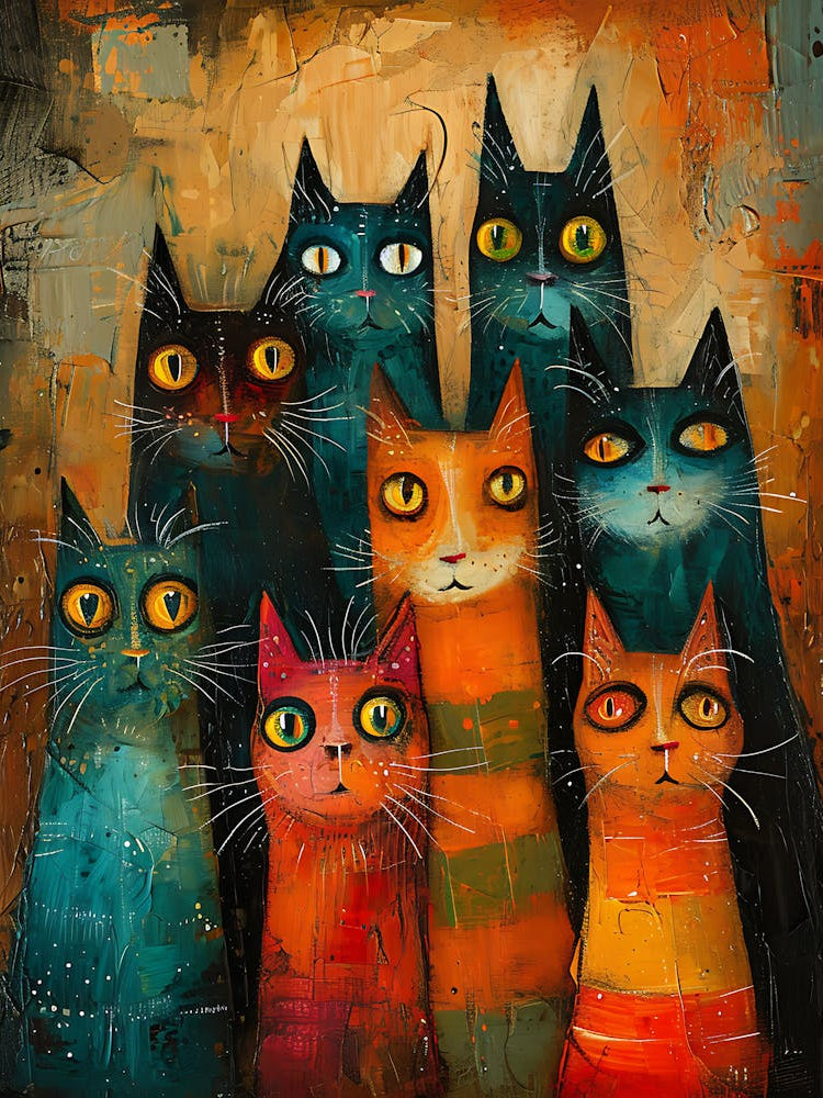 Group Of Cats 4