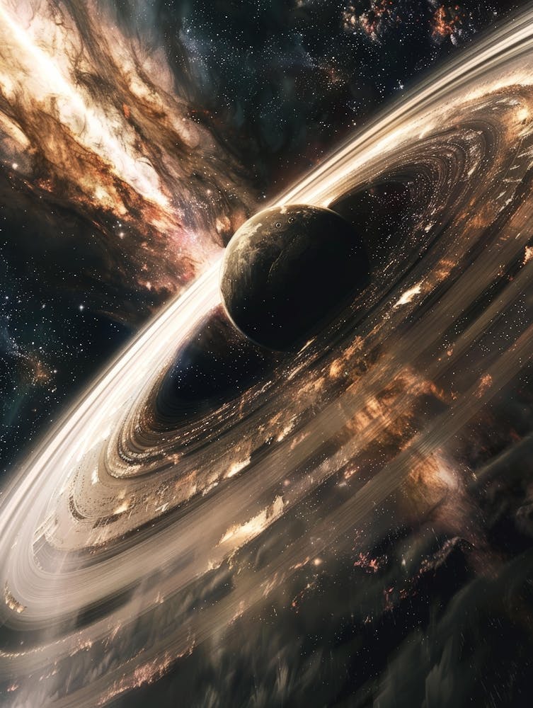 Spiral Galaxy In Space