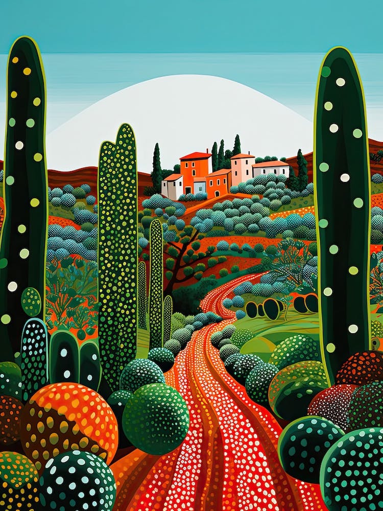 Agrigento, Italy, Illustration In The Style Of Pop Art 4