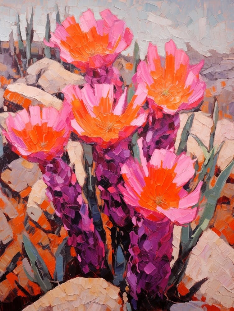 Cactus Painting Hedgehog Cactus 3