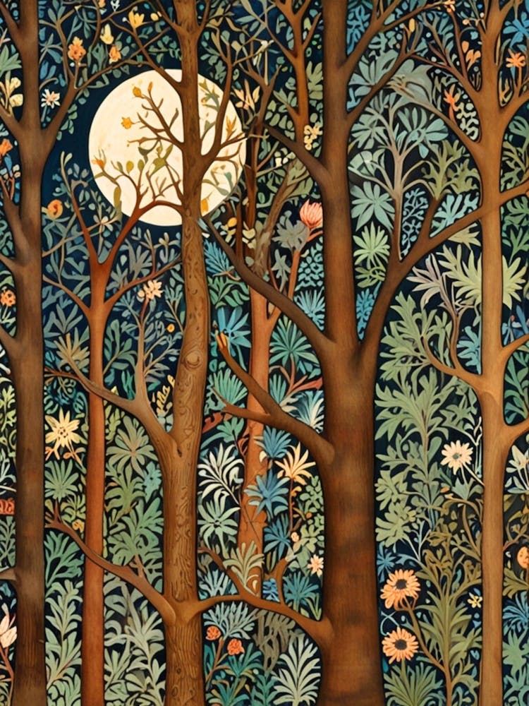 William Morris Moonlight In The Forest 241
