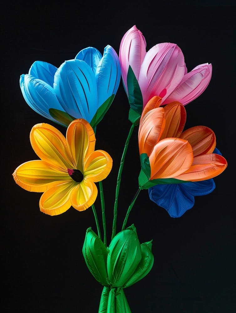 Bright Inflatable Flowers Love In A Mist Nigella 1