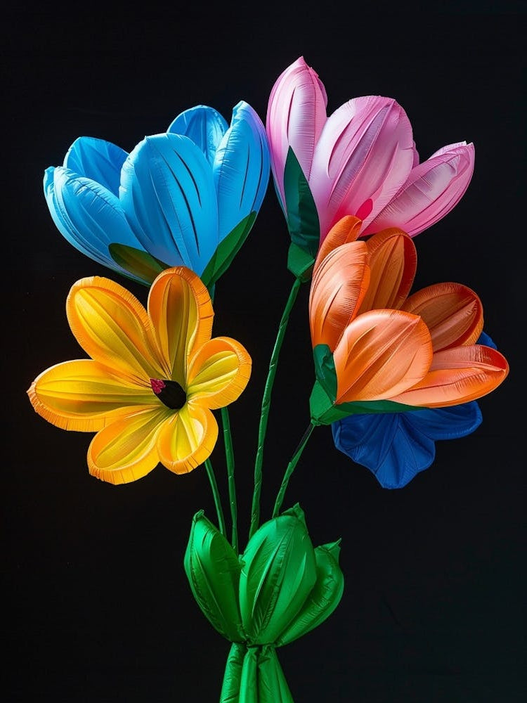 Bright Inflatable Flowers Love In A Mist Nigella 1