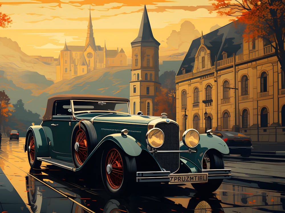 Oldtimer In The City – Autumn Urban