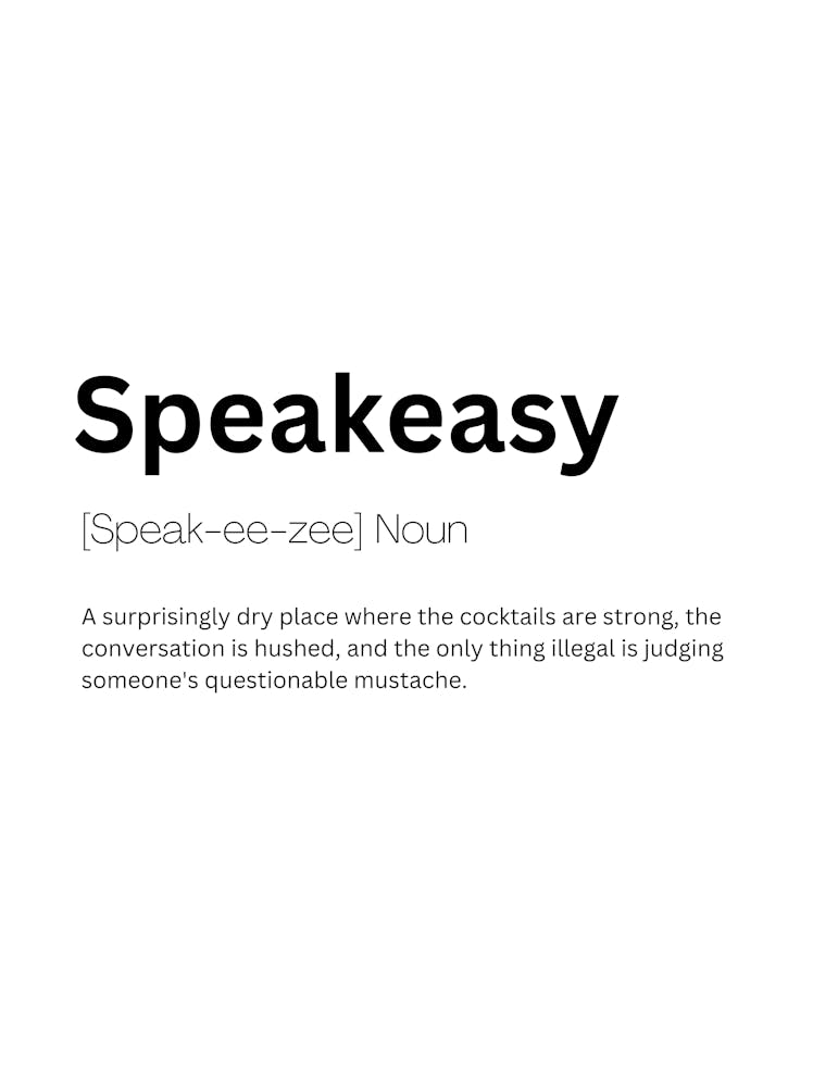 Speakeasy Definition Meaning