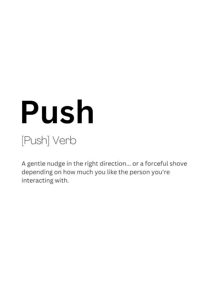 Push Definition Meaning 1