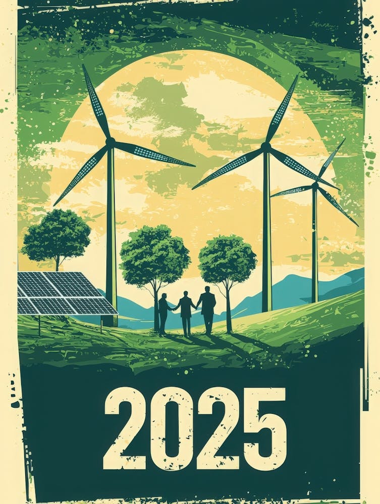 Aihrgdesign A Vintage Style Environmental Poster Imagining A 1