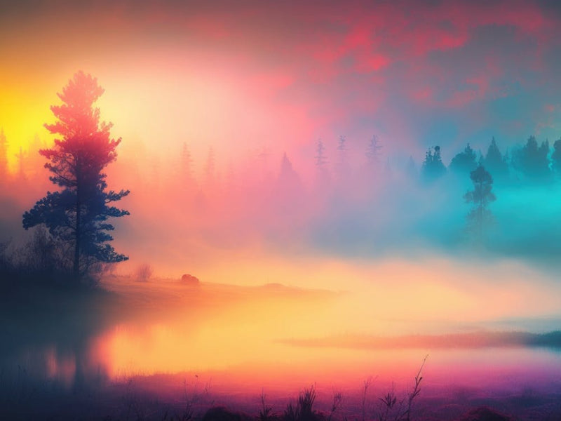 Sunrise Over A Lake 2