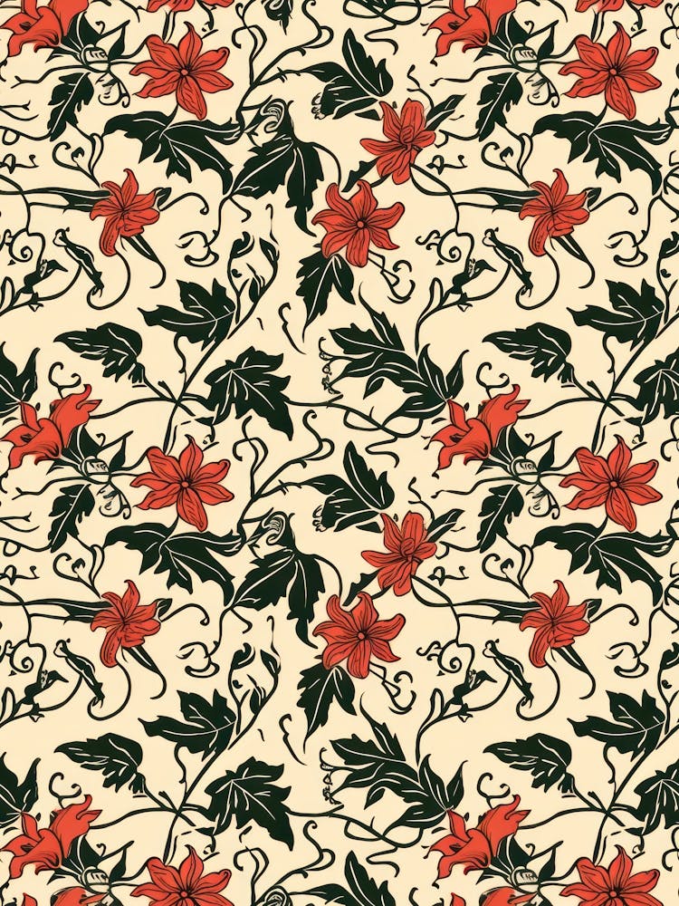 Orchid Orbit London Fabrics Floral Pattern 2