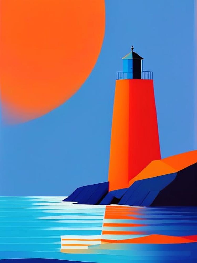 Lighthouse Waterscape Modern 1