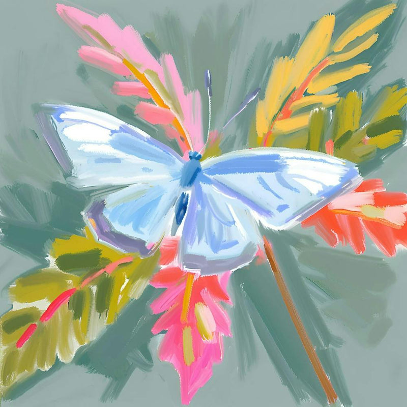 Butterfly On Leaf