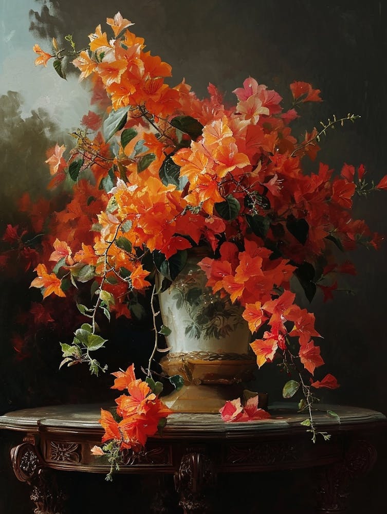 Baroque Floral Still Life Bougainvillea 4