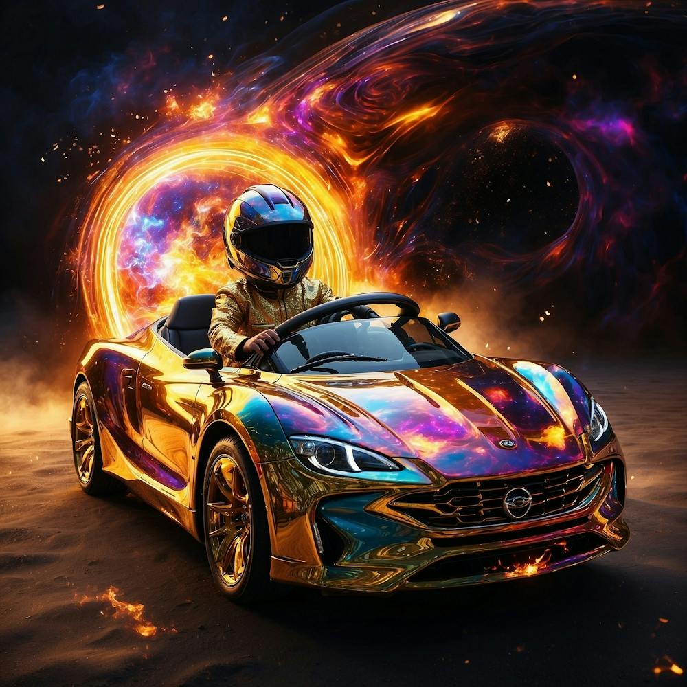 Leonardo Diffusion Xl Young Little Boy In The Shiny Burning Mu 1