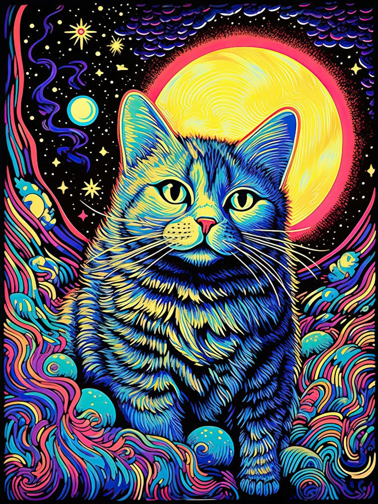 Celestial Purrspective, Psychedelic Cats series