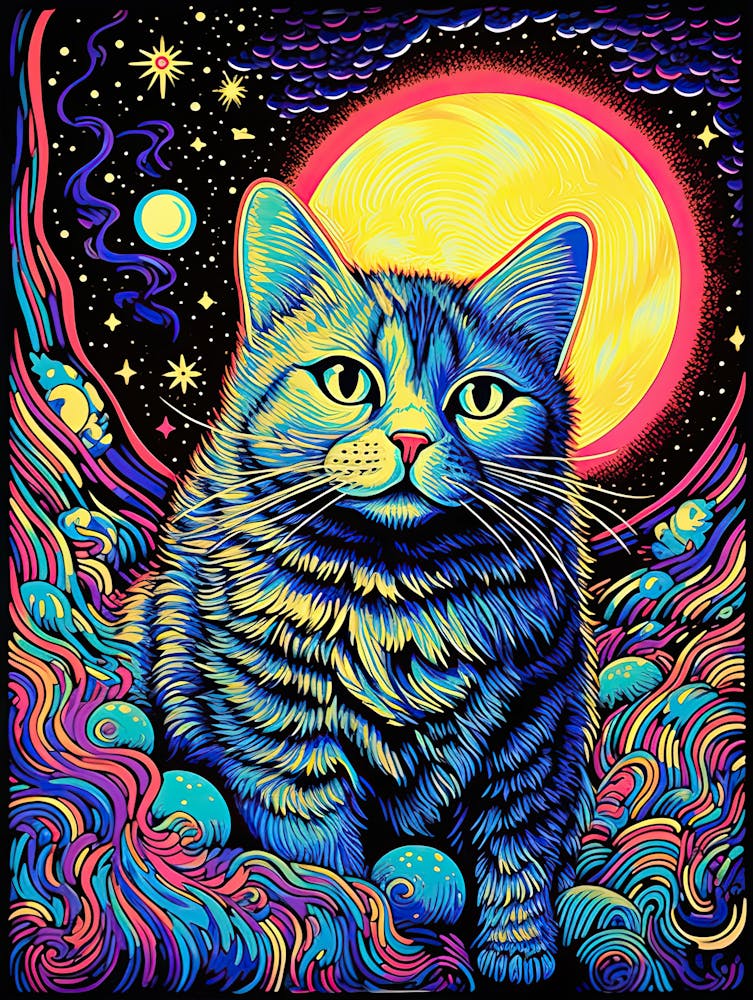 Celestial Purrspective, Psychedelic Cats series