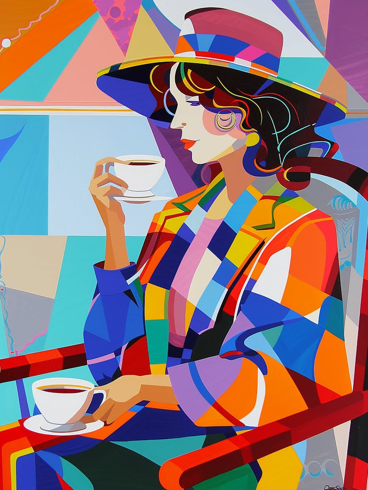 Woman Drinking Coffee