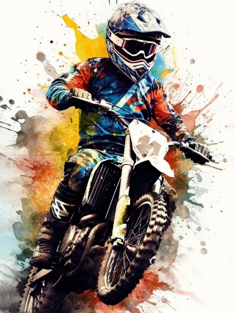 Motocross Rider sport art