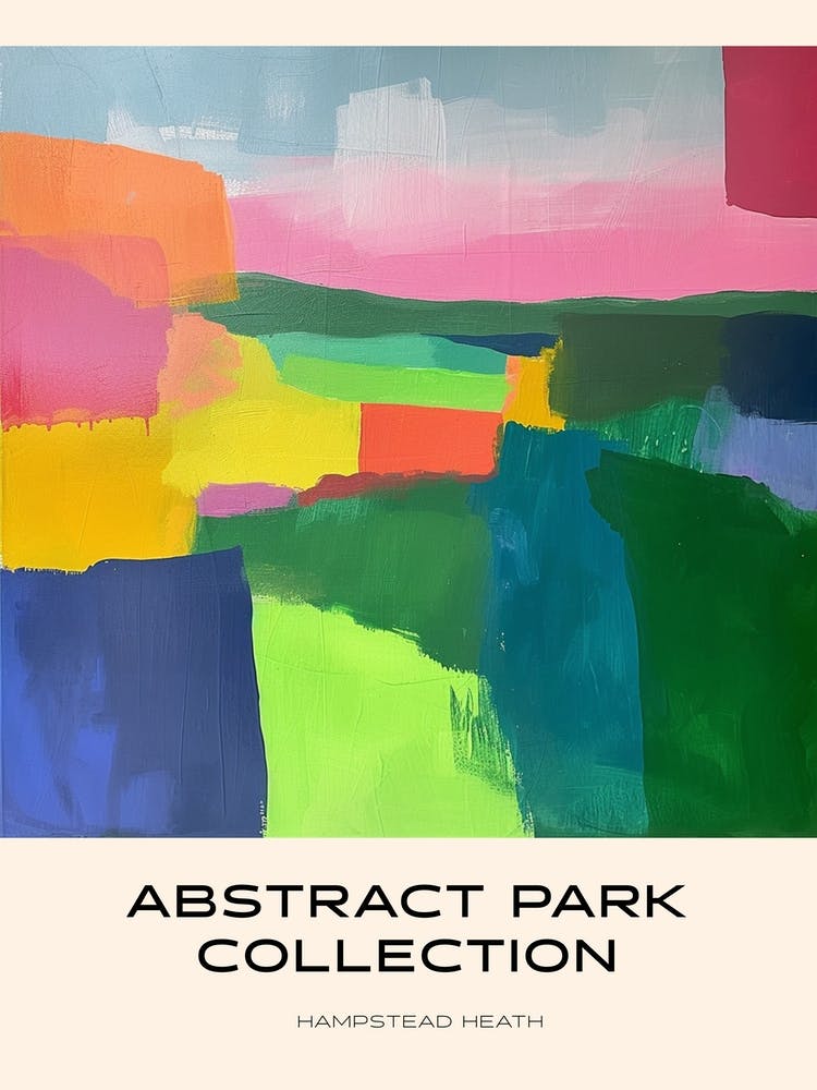 Collection Parc Abstrait Affiche Hampstead Heath Londres 3