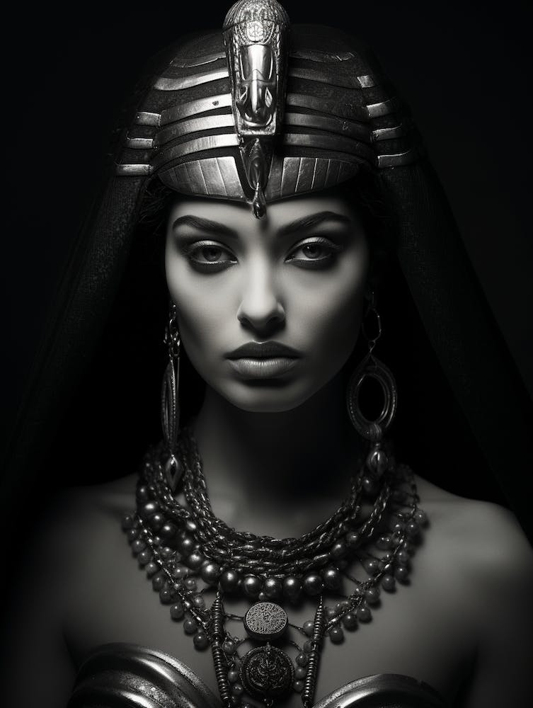 Black And White Photograph Of Cleopatra