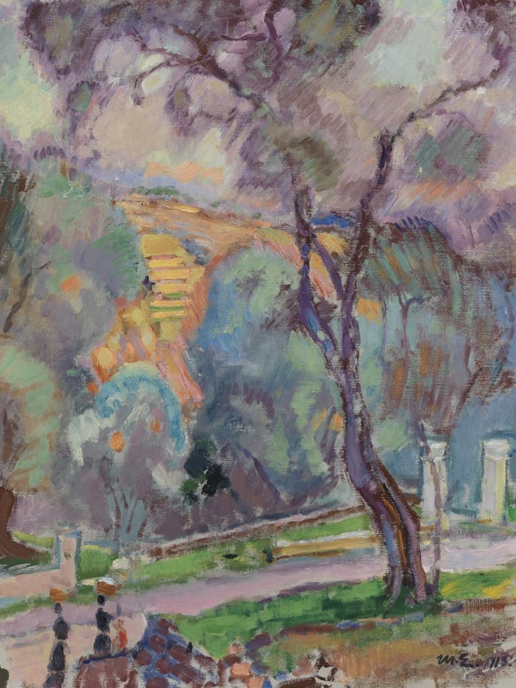 Park View From San Remo, 1913, By Magnus Enckell