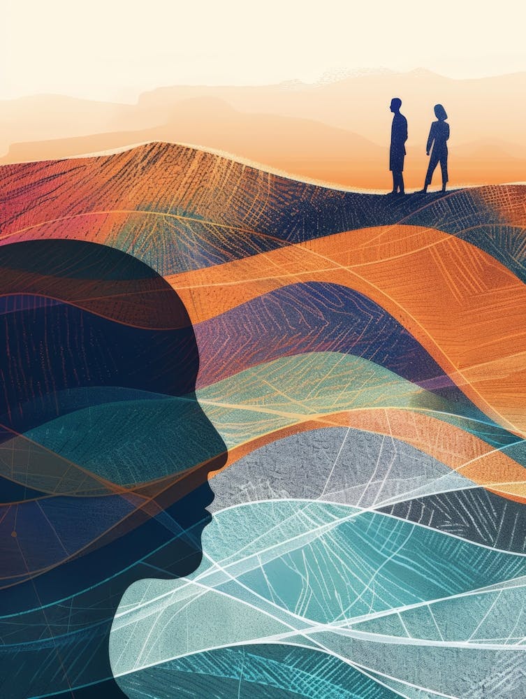 Silhouette Of A Man And Woman