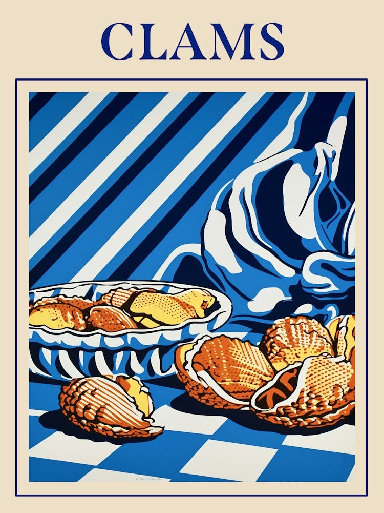 Clams Seafood Poster