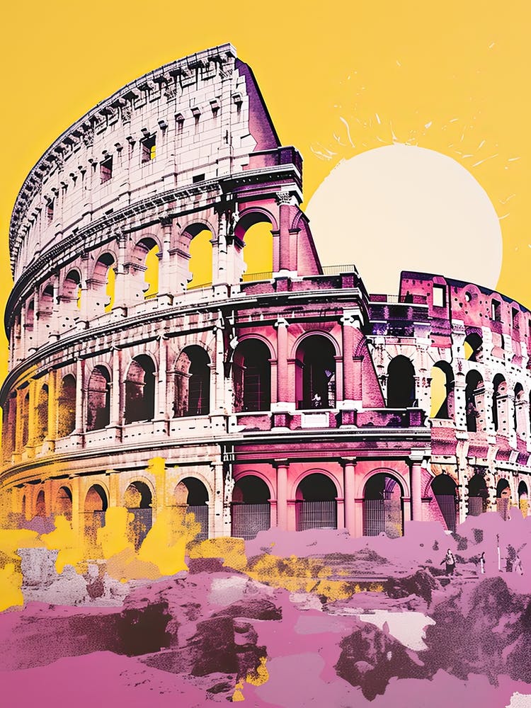 Rome In Risograph Style 1
