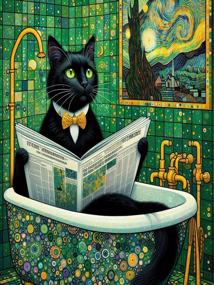 Cat In The Bath 4