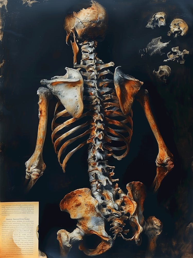 Skeleton anatomy biology art